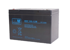 MW Power MWP 100Ah/12V akumulator AGM (307*168*208mm) Śruba M6 (T16)