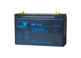 MW Power MW 12Ah/6V akumulator AGM (151*50*100mm) Fast-on 250 (T2)