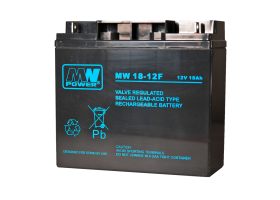 MW Power MW 18Ah/12V akumulator AGM (181*77*167mm) Śruba M5 (T13)