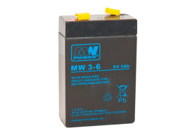 MW Power MW 3Ah/6V akumulator AGM (66*33*97mm) Fast-on 187 (T1)