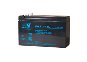 MW Power MW 7.2Ah/12V akumulator AGM (151*65*94mm) Fast-on 187 (T1)