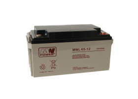 MW Power MWL 65Ah/12V akumulator AGM (350*166*179mm) Śruba M6 (T16)