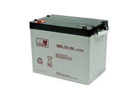 MW Power MWL 70Ah/12V akumulator AGM (260*168*211mm) Śruba M6 (T16)