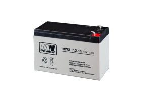 MW Power MWS 7.2Ah/12V akumulator AGM (151*65*94mm) Fast-on 187 (T1)