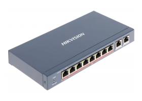 Hikvision DS-3E0310HP-E Switch PoE FastEthernet, 1x FE(PoE+), 8x FE(hPOE), 2x Gbit, 120 W
